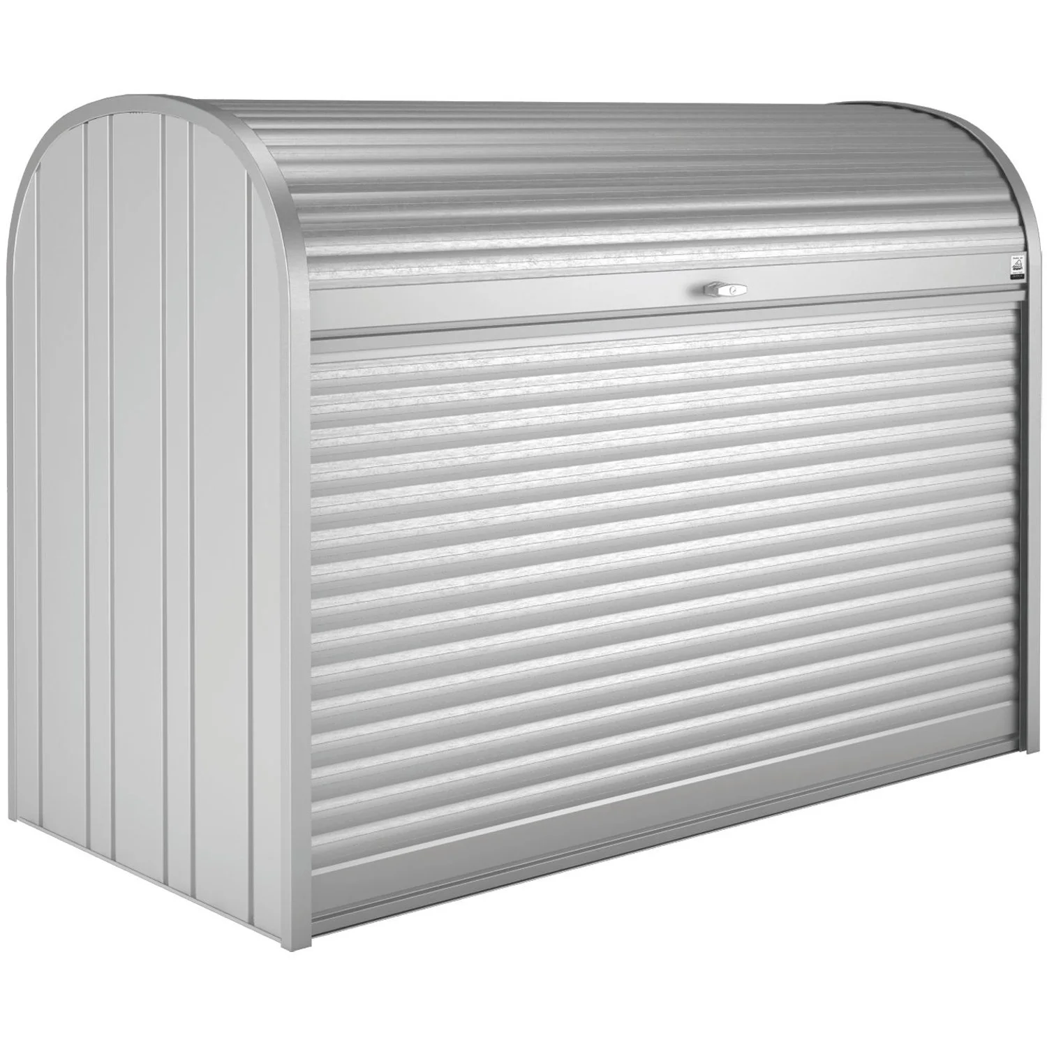 BIOHORT Garten-Aufbewahrungsbox StoreMax 190 – Silber-Metallic