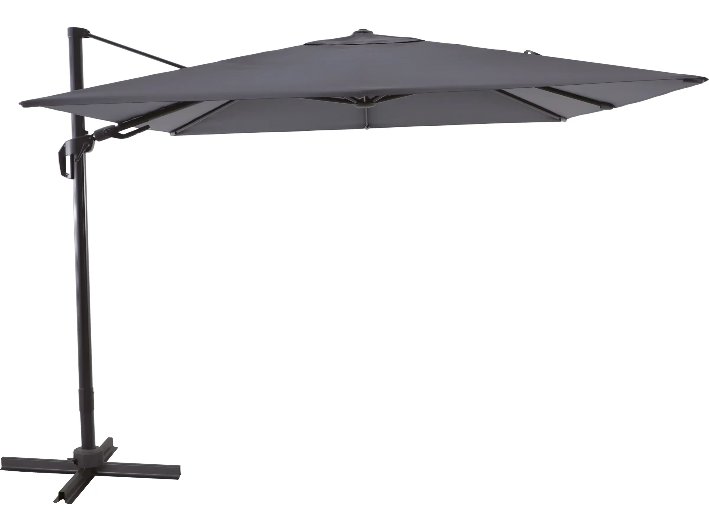 Ampelschirm Aros 2,8 × 2,8 m – Quadratisch, Anthrazit