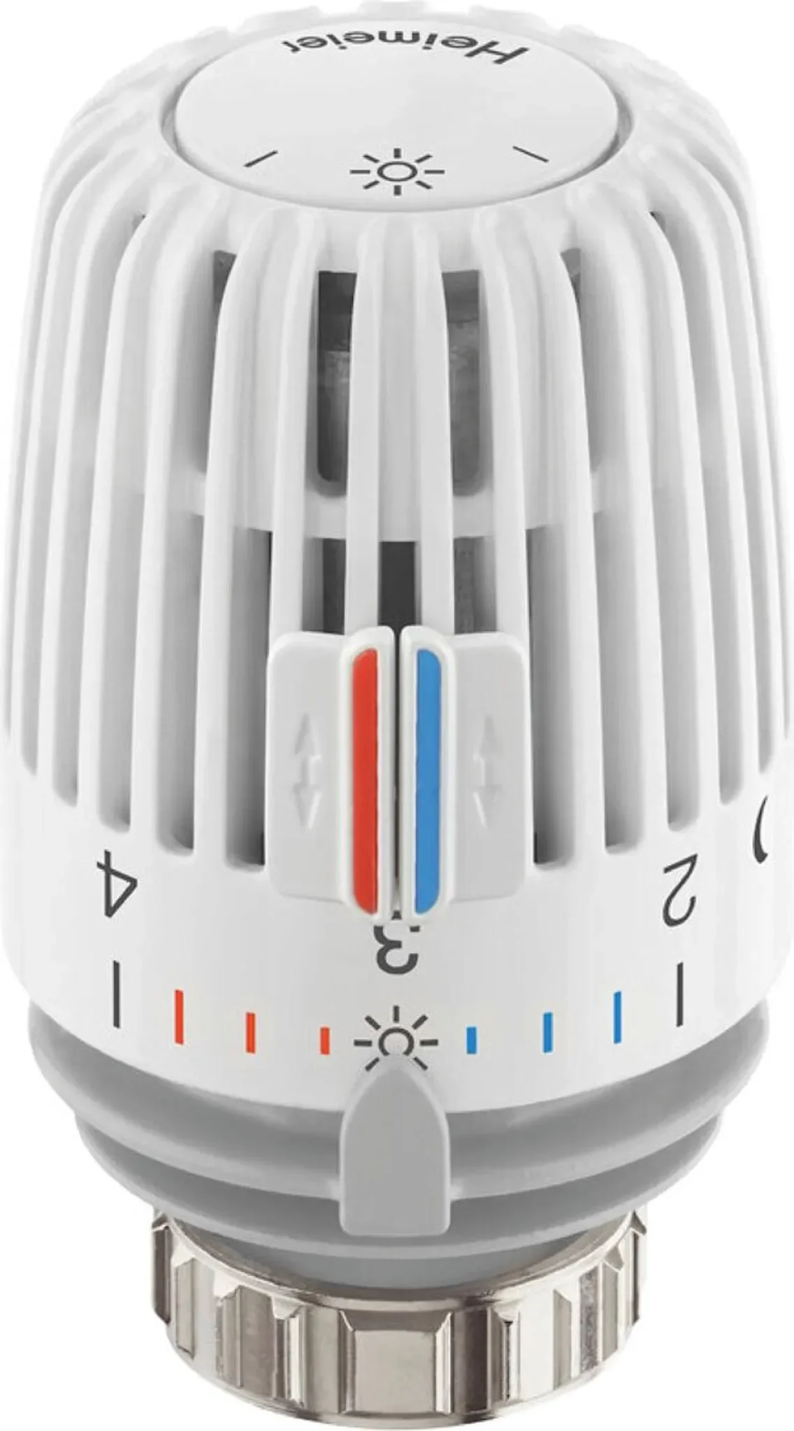 Heimeier Thermostatkopf Typ K – M30 x 1,5, Weiß, fester Fühler