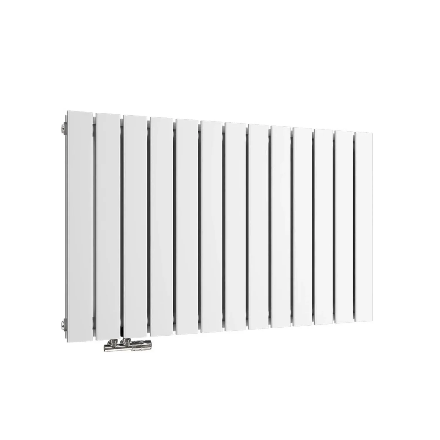 EMKE Badheizkörper 63 × 100 cm – Paneelheizkörper, doppellagig, Weiß